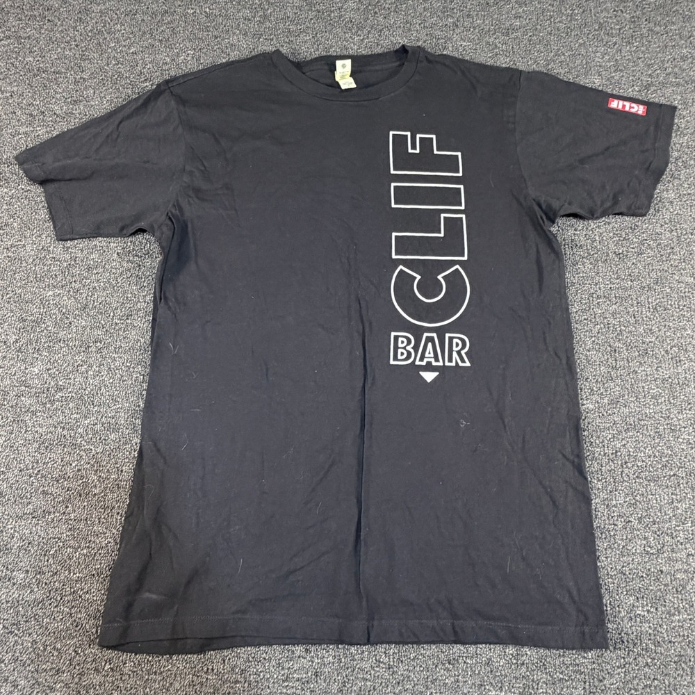 econscious T-Shirt Mens L Clif Bar Graphic Black Organic Cotton EUC
